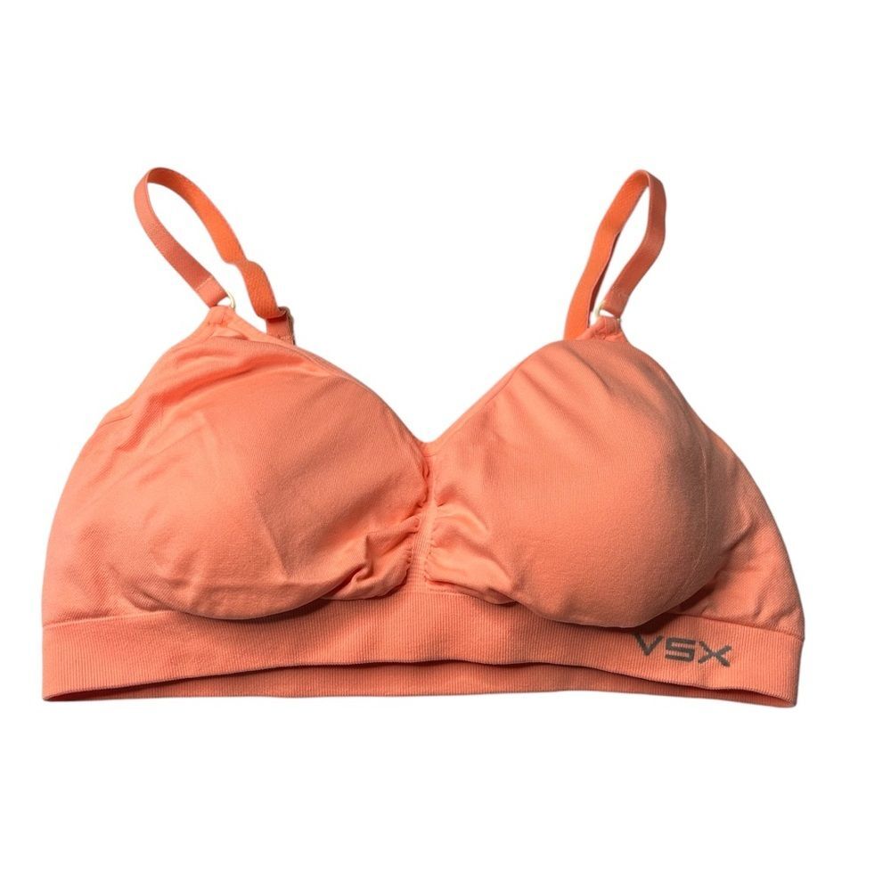 VSX Orange Sports Bra wireless medium